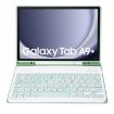 Samsung Galaxy Tab A9+ X210/X215/X215 A09B Light Green Bluetooth Keyboard Leather Tablet Case - 3