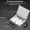 GKK Metal Folding Holder Bluetooth Keyboard Set Silver - 2