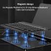 GKK Metal Folding Holder Bluetooth Keyboard Set Silver - 7