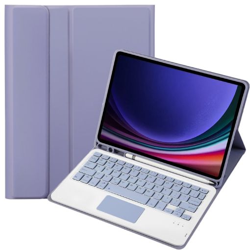 Samsung Galaxy Tab S9 A710B-A Purple TPU Touch Bluetooth Keyboard Leather Case - 1