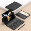 Samsung Galaxy Z Fold4 GKK Magnetic Folding Bluetooth Keyboard Leather Case - 1