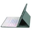 Samsung Galaxy Tab S9 FE Dark Green Bluetooth Keyboard Leather Case - 5