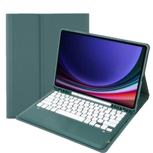 Samsung Galaxy Tab S10+ A810B Keyboard Case - Dark Green - 1