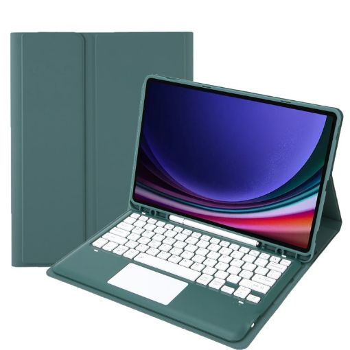 Samsung Galaxy Tab S10+ 12.4 A810B-A Bluetooth Keyboard Leather Case - 1