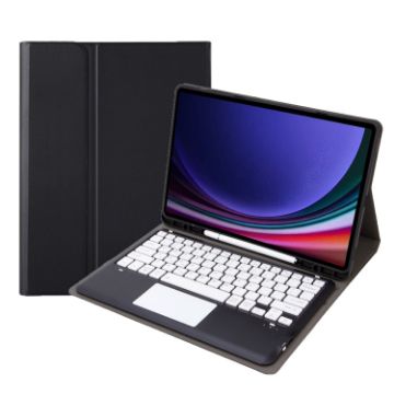 Samsung Galaxy Tab S10+ 12.4 A810B-A Bluetooth Keyboard Leather Case - 1