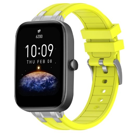 Amazfit Bip3 20mm Silicone Watch Band - Vital Yellow - 1