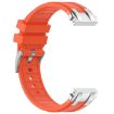 Garmin Forerunner 265 22mm Orange Silicone Watch Band - 5