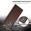 LC.IMEEKE Calf Texture Leather Case for iPhone 16 Pro Max - Brown - 7