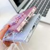 Samsung Galaxy A55 5G Purple Glitter Lens Film Texture Butterfly Phone Case - 7