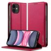 LC.IMEEKE L1 Series Red PU Phone Case for iPhone 12 mini/13 mini - 1