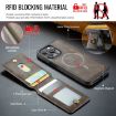 iPhone 14 Plus DG.MING K1 MagSafe Detachable Wallet RFID Back Cover Phone Case - 3