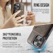 iPhone 14 DG.MING K1 MagSafe Detachable Wallet RFID Back Cover Case - 7