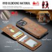 iPhone 13 DG.MING K1 MagSafe Detachable Wallet RFID Back Cover Phone Case - 3