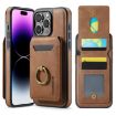 iPhone 14 Pro DG.MING K1 MagSafe Detachable Wallet RFID Back Cover Phone Case - 1