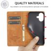 LC.IMEEKE iPhone 16 Plus Brown Leather Phone Case - 3
