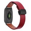 Garmin Venu SQ2 20mm Microfiber Leather Watch Band - Wine Red - 1