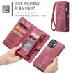 iPhone 16 Plus CaseMe 008 Red Leather Phone Case - 3