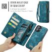 iPhone 16 CaseMe 008 Blue Leather Phone Case - 3