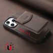 Denior D19 Skin Feel MagSafe Detachable Card Slot Phone Case - Brown - 3