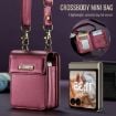 Motorola Razr Series Me50 Mini Lanyard Universal Bag - Wine Red - 6