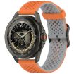 Xiaomi Watch S4 Sport Liquid Silicone Watch Band - Orange Gray - 1