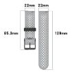 Xiaomi Watch S4 Sport Liquid Silicone Watch Band - Orange Gray - 7