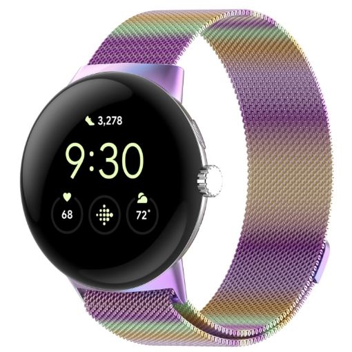 Google Pixel Watch 3 45mm Milanese Metal Magnetic Band - Colorful - 1