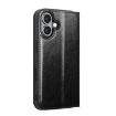 QIALINO Genuine Leather iPhone 16 Case - Black - 3