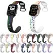 Apple Watch SE 2022 40mm Silicone Watch Band - White Yellow - 2