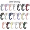 Apple Watch SE 2022 40mm Silicone Watch Band - White Yellow - 3