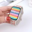 Apple Watch SE 2022 40mm Butterfly Buckle Silicone Band - Starlight Orange - 5