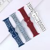 Apple Watch SE 2022 40mm Butterfly Buckle Silicone Band - Starlight Orange - 7