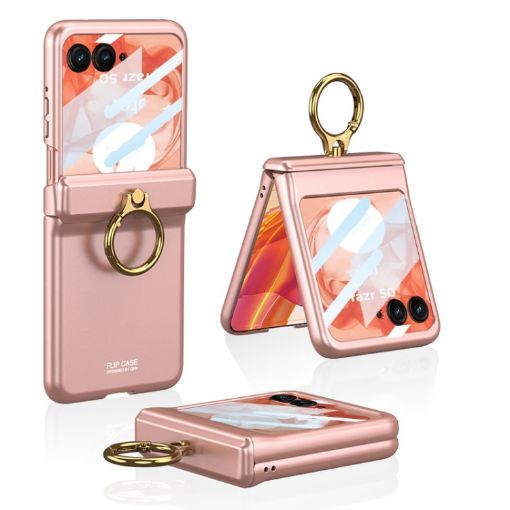 Motorola Razr 50 GKK Flip Case with Ring Holder - Pink - 1