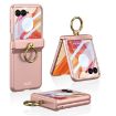 Motorola Razr 50 Ultra GKK Flip Case with Ring Holder - Pink - 1