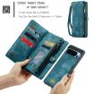 Blue Leather Phone Case for Google Pixel 9 Pro XL - Detachable & Multifunctional - 6