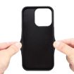 iPhone 16 Pro Denior D09 PU Dual Card Slot Back Cover Phone Case Blue - 3