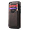 iPhone 15 Pro Denior D20 Skin Feel MagSafe Holder Detachable Card Slot Phone Case - Brown - 5