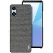 Sony Xperia 10 VI Imak Ruiyi Cloth Texture Phone Case - Dark Grey - 1