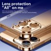 SULADA Natural Color Series Electroplating Frosted TPU Phone Case - Titanium Blue - 6