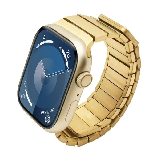 Apple Watch Series 9 45mm Gold Stainless Steel Band - 1