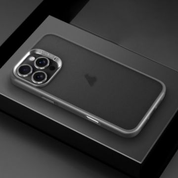 SULADA Skin Feel Matte Shockproof Phone Case for iPhone 16 Pro Max - Grey - 1