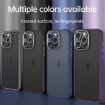 SULADA Skin Feel Matte Shockproof Phone Case for iPhone 16 Pro Max - Grey - 7