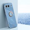 OnePlus Nord 4 XINLI Straight Edge 6D Electroplate TPU Phone Case with Ring Holder - 1