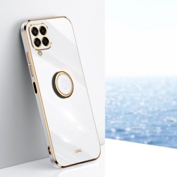 Samsung Galaxy M33 5G XINLI Straight Edge 6D TPU Phone Case (White) - 1