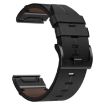 Garmin Fenix 8 MIP 47mm Leather Textured Watch Band - Black - 2
