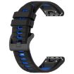 Garmin Enduro 3 Sports 26mm Silicone Watch Band Black Blue - 2