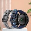 Garmin Fenix 8 MIP 51mm Camouflage 26mm Silicone Watch Band - Camouflage Blue - 5
