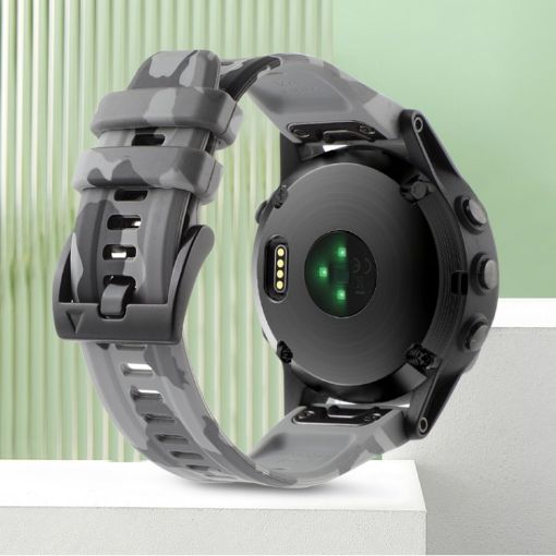 Garmin Fenix 8 AMOLED 47mm Camouflage Watch Band - Camouflage Grey - 1