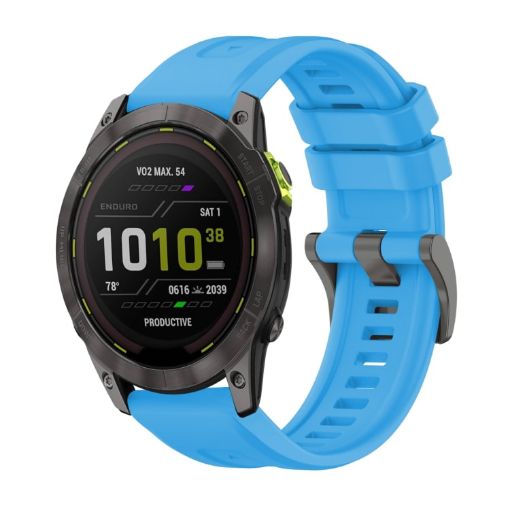 Garmin Enduro 3 Silicone Watch Band - Sky Blue - 1