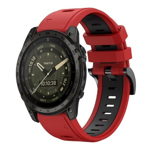 Garmin Tactix 7 AMOLED Sports Watch Band Red+Black - 1